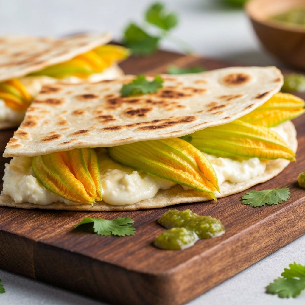 Quesadilla de Flor de Calabaza